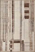 Warm Cozy Modern Neutral Tribal Contemporary Area Rug 11680 by Nazmiyal Antique Rugs