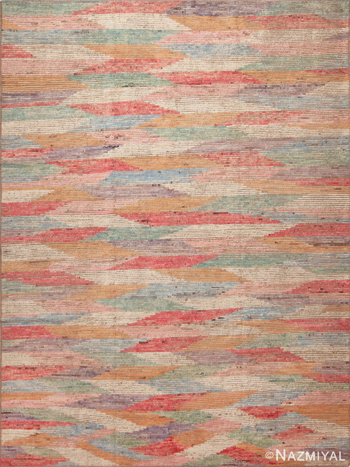 Artistic Colorful Modern Abstract Contemporary Room Size Area Rug 11494 by Nazmiyal Antique Rugs