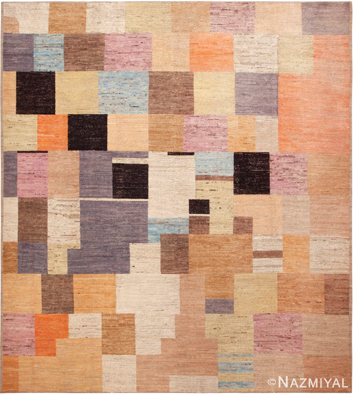 Eclectic Colorful Artistic Geometric Modern Area Rug 11739 by Nazmiyal Antique Rugs