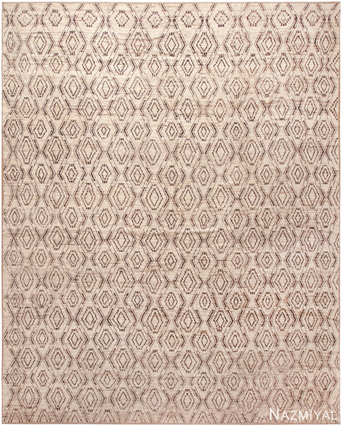 Geometric Lozenge Design Modern Contemporary Chic Rug 11697 by Nazmiyal Antique Rugs