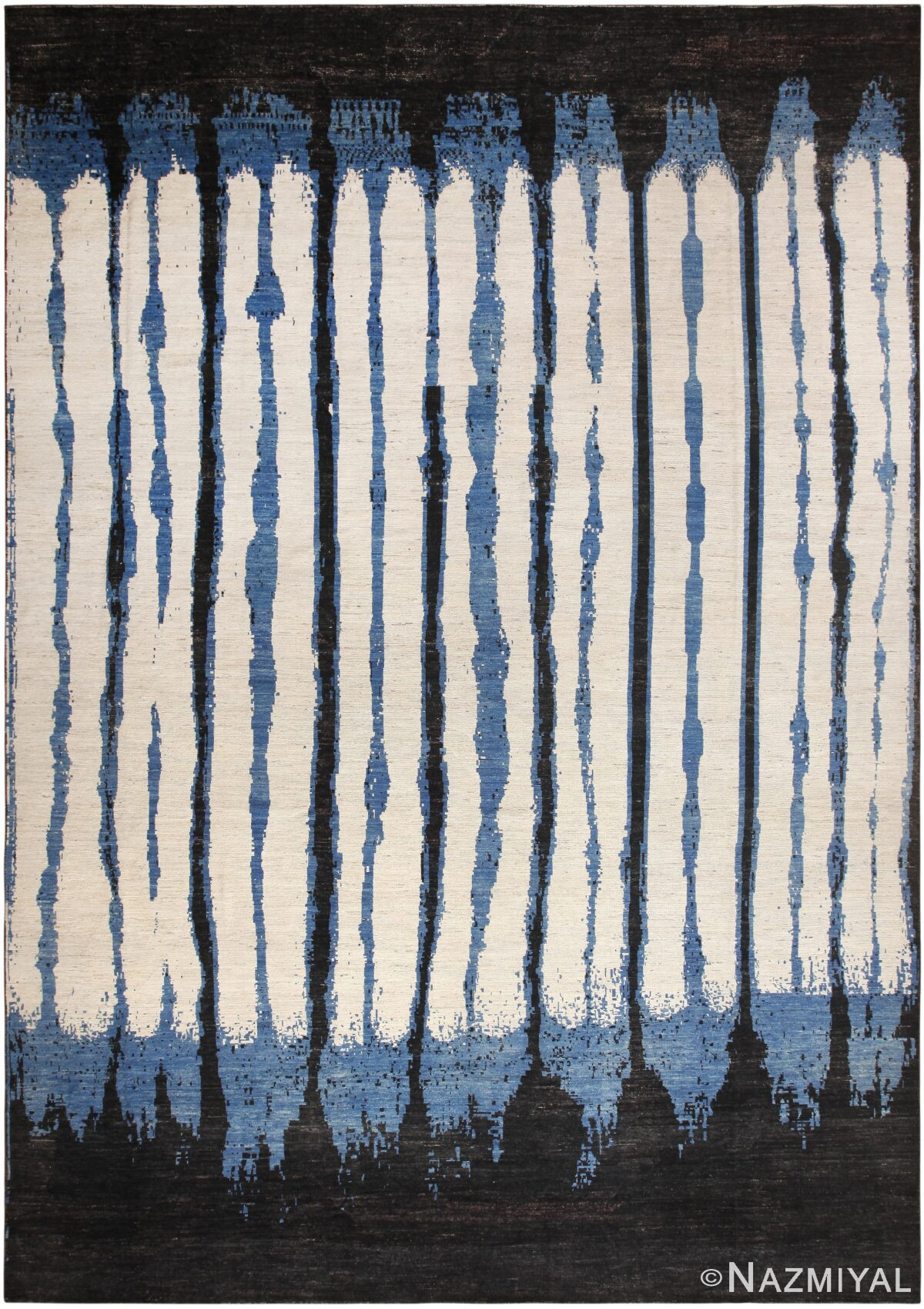 Large Abstract Design Vibrant Bold Contemporary Area Rug 11842 by Nazmiyal Antique Rugs