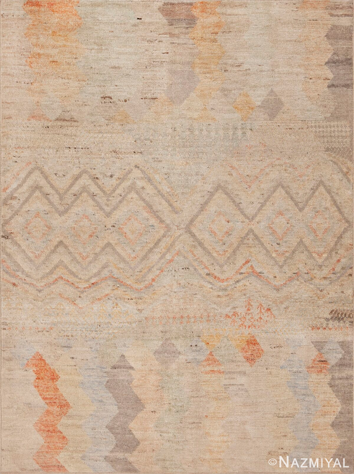 Primitive Tribal Nomadic Rustic Contemporary Modern Area Rug 11067 by Nazmiyal Antique Rugs