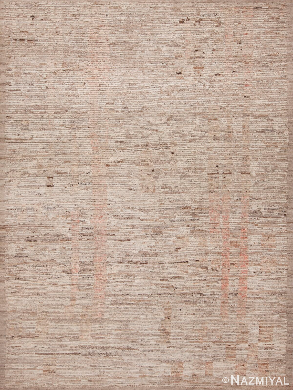 Warm Cozy Modern Abstract Contemporary Area Rug 11539 by Nazmiyal Antique Rugs