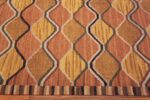 Border Of Contemporary Scandinavian Mid-Century Modern Swedish Design Flatweave Kilim Rug 72542 by Nazmiyal Antique Rugs