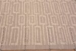 Border Of Modern Geometric High Low Wool Pile Contemporary Handmade Area Rug 11272 by Nazmiyal Antique Rugs