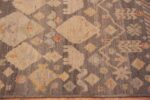 Border Of Primitive Tribal Geometric Design Earthy Modern Hallway Runner Rug 11023 by Nazmiyal Antique Rugs