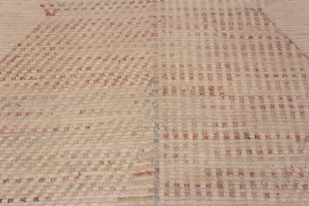 Stobi Rustic Wool Tribal Rustic Handmade Wool Pile Modern Area Rug 11264
