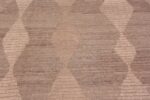 Close Up Of Chic and Stylish Modern Brown Tones Area Rug 11645 by Nazmiyal Antique Rugs