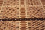 Close Up Flatwoven Geometric Scandinavian Mid-Century Modern Swedish Design Kilim Rug 72540 by Nazmiyal Antique Rugs