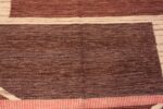 Close Up Of Geometric Contemporary Swedish Mid-Century Modern Design Flatwoven Kilim Rug 72537 by Nazmiyal Antique Rugs