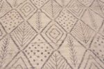 Close Up Of Tribal Moroccan Berber Beni Ourain Design Modern Area Rug 11580 by Nazmiyal Antique Rugs