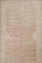 Contemporary Tribal Rustic Handmade Wool Pile Modern Area Rug 11264 by Nazmiyal Antique Rugs