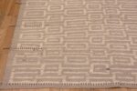 Corner Of Modern Geometric High Low Wool Pile Contemporary Handmade Area Rug 11272 by Nazmiyal Antique Rugs