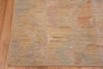 Corner Of Rustic Tribal Chevron Design Modern Long And Narrow Hallway Runner Rug 11028 by Nazmiyal Antique Rugs