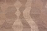Details Of Chic and Stylish Modern Brown Tones Area Rug 11645 by Nazmiyal Antique Rugs