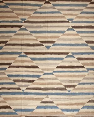 Large Geometric Contemporary Modern Flatweave Kilim Rug 11753 by Nazmiyal Antique Rugs
