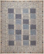 Large Geometric Modern Swedish Style Flatwoven Area Rug 72662 by Nazmiyal Antique Rugs