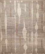 Soft Grey Color Large Size Allover Tribal Design Modern Rug 11750 by Nazmiyal Antique Rugs