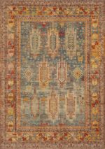 Modern Happy Jewel Tone Color Tribal Geometric Animal Design Rug 11320 by Nazmiyal Antique Rugs