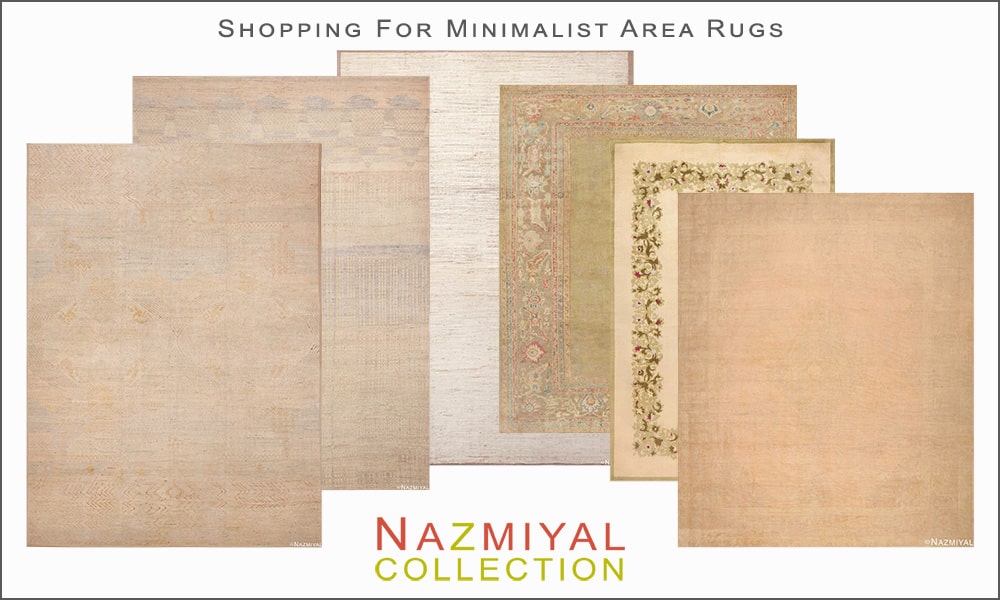 Shopping For Minimalist Area Rugs Shopping For Minimalist Area Rugs at Nazmiyal Antique Rugs in NYC