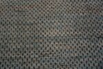 Texture Of Blue Grey Allover Brown Checkerboard Design Modern Handmade Wool Pile Area Rug 11481 by Nazmiyal Antique Rugs