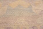 Texture Of Handmade Wool Pile Casual Tribal Design Modern Area Rug 11873 by Nazmiyal Antique Rugs