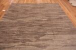 Top Of Brown Abstract Tribal Design Modern Flatweave Kilim Area Rug 11437 by Nazmiyal Antique Rugs
