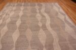 Top Of Chic and Stylish Modern Brown Tones Area Rug 11645 by Nazmiyal Antique Rugs