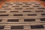 Top Of Contemporary Brown Color Allover Geometric Design Modern Flatweave Kilim Area Rug 11702 by Nazmiyal Antique Rugs
