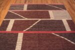 Top Of Geometric Contemporary Swedish Mid-Century Modern Design Flatwoven Kilim Rug 72537 by Nazmiyal Antique Rugs