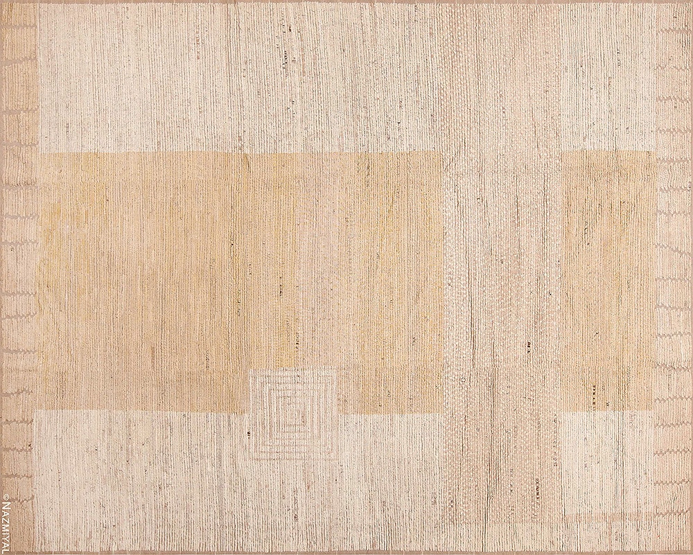 Warm Soft Geometric Design Modern Area Rug #11545 Warm Soft Geometric Design Modern Area Rug #11545 by Nazmiyal Antique Rugs
