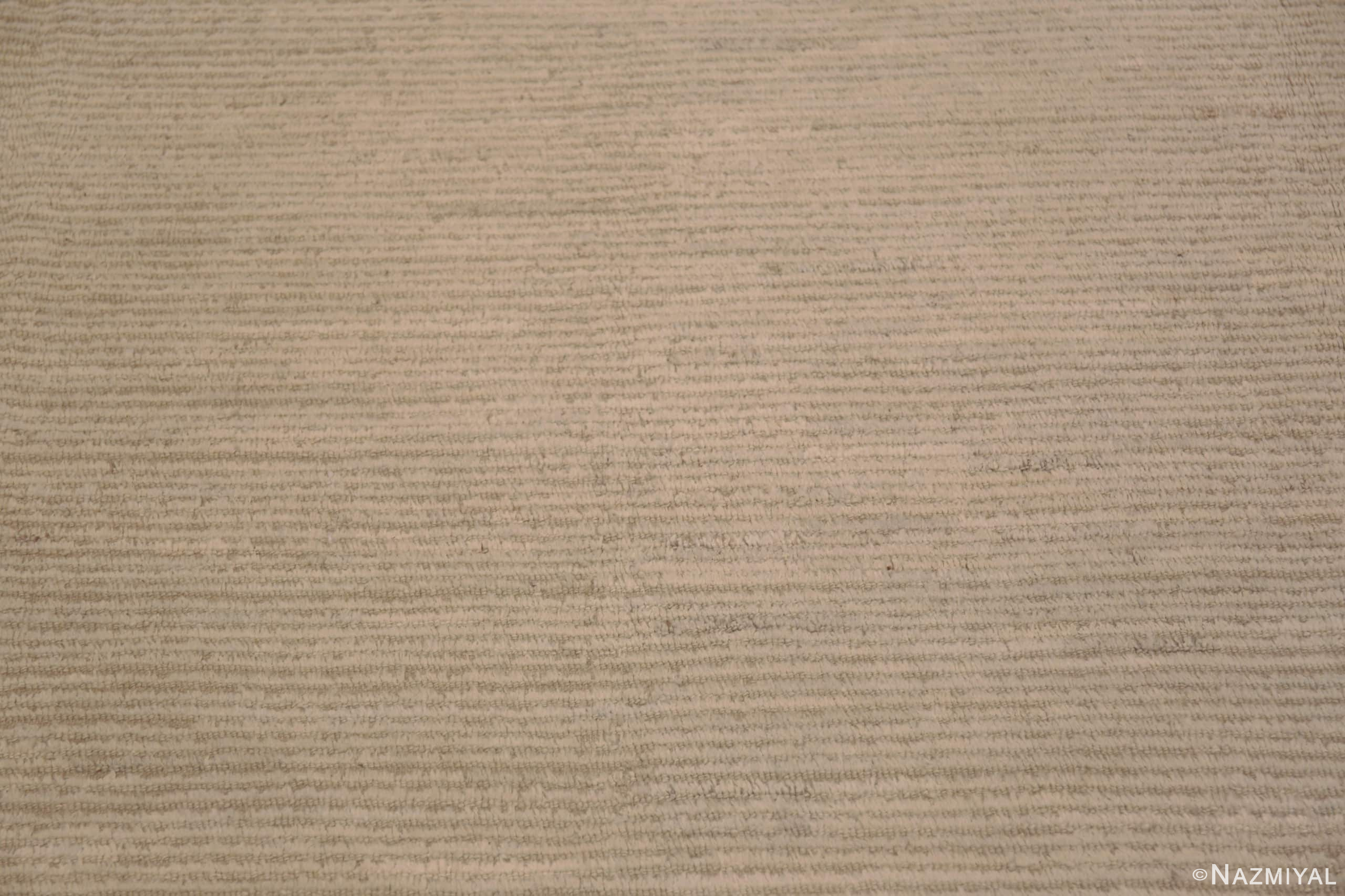 Close Up Of Classy Decorative Neutral Color Contemporary Area Rug 11647 by Nazmiyal Antique Rugs