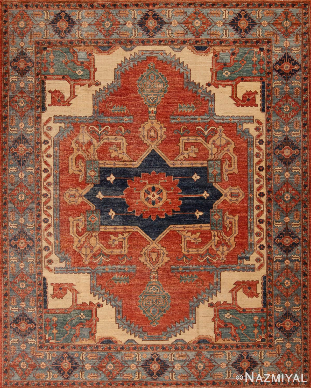 Rustic Contemporary Tribal Persian Bakshaish Design Modern Area Rug 11365 Nazmiyal Antique Rugs
