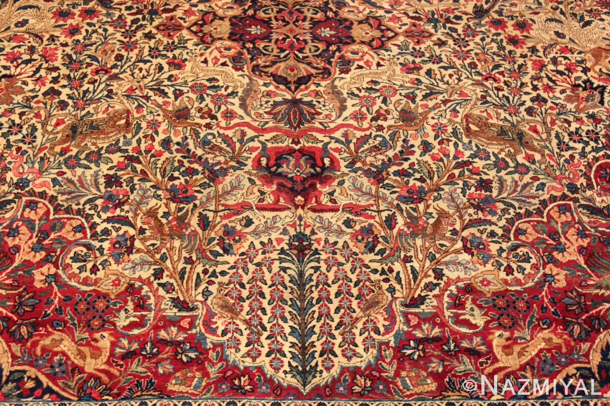 Fine Antique Oversized Persian Tabriz Rug 72518 Nazmiyal Rugs