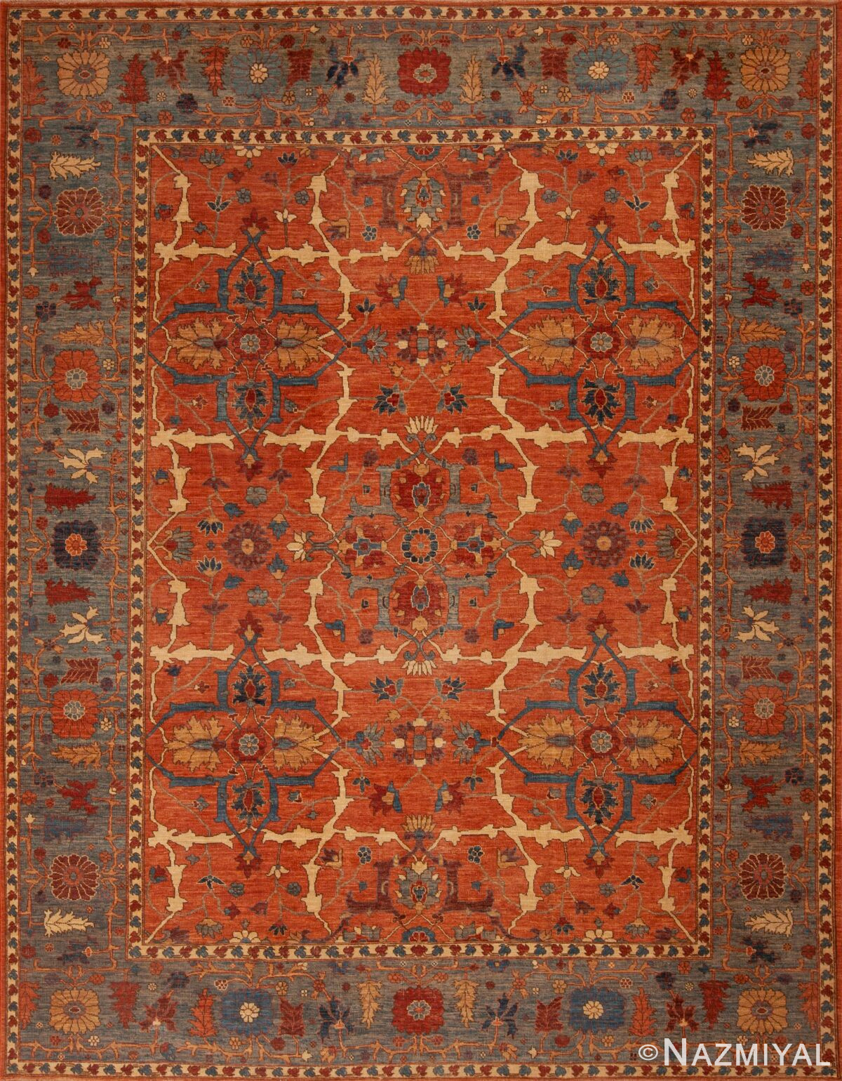 Beautiful Modern Allover Tribal Design Rustic Persian Design Room Size Area Rug 11440 by Nazmiyal Antique Rugs