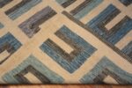 Weave Of Mid-Century Modern Geometric Scandinavian Swedish Design Flatweave Kilim Contemporary Area Rug 72541 by Nazmiyal Antique Rugs