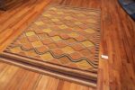 Whole View Of Contemporary Scandinavian Mid-Century Modern Swedish Design Flatweave Kilim Rug 72542 by Nazmiyal Antique Rugs