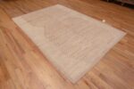 Whole View Of Contemporary Tribal Rustic Handmade Wool Pile Modern Area Rug 11264 by Nazmiyal Antique Rugs