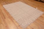 Whole View Of Modern Geometric High Low Wool Pile Contemporary Handmade Area Rug 11272 by Nazmiyal Antique Rugs