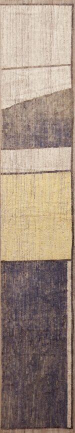 Artistic Tribal Geometric Modern Hallway Runner Rug 11104 by Nazmiyal Antique Rugs