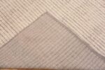Back of Abstract Neutral Minimalist Contemporary Modern Area Rug 11324 by Nazmiyal Antique Rugs