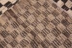 Back of Black and White Checker Design Modern Central Asian Rug 11771 by Nazmiyal Antique Rugs