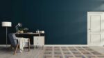 Bedroom Mid-Century Modern Geometric Scandinavian Swedish Design Flatweave Kilim Contemporary Area Rug 72541 by Nazmiyal Antique Rugs