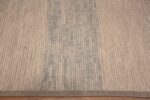 Border of Magnificent Abstract Solid Design Light Ivory Cream Background With Sky Blue Abrash Modern Room Size Rug 11629 by Nazmiyal Antique Rugs