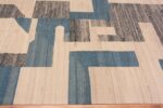 Border of Artistic Abstract Geometric Large Flat Weave Modern Contemporary Kilim Rug 11840 by Nazmiyal Antique Rugs