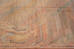 Border of Artistic Handmade Abstract Contemporary Modern Area Rug 11238 by Nazmiyal Antique Rugs