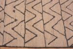 Border of Artistic Tribal Design Ivory Cream Color Background Modern Contemporary Hallway Runner Rug 11117 by Nazmiyal Antique Rugs