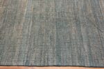 Border of Blue Color Abstract Design Modern Room Size Contemporary Area Rug 11418 by Nazmiyal Antique Rugs
