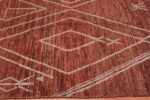 Border of Contemporary Tribal Moroccan Beni Ourain Design Modern Rustic Area Rug 11630 by Nazmiyal Antique rugs