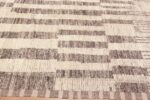 Border of Cream Gray Neutral Tribal Geometric Design Modern Area Rug 11664 by Nazmiyal Antique Rugs